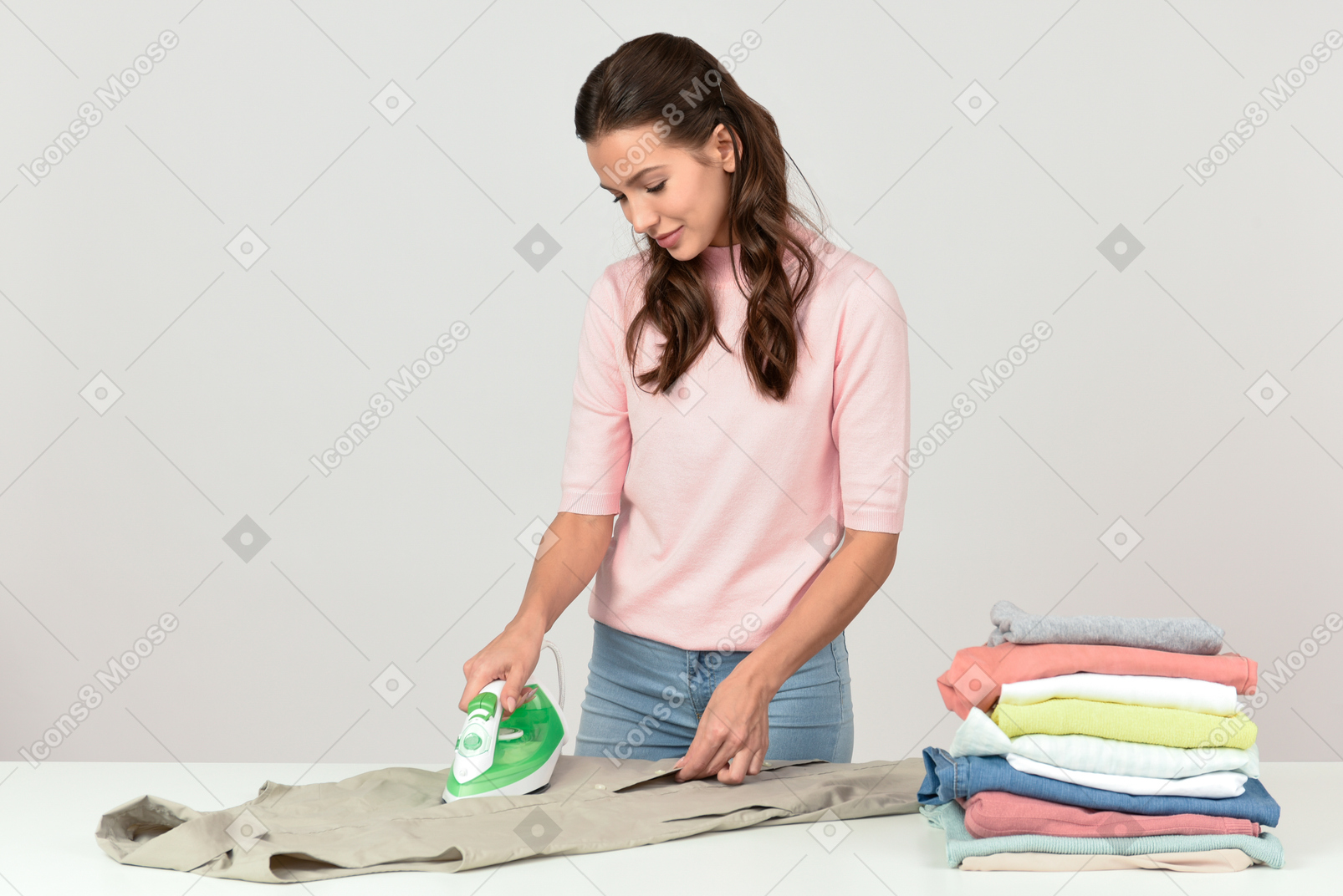 Neat and clean ironing with no wrinkles on clothes
