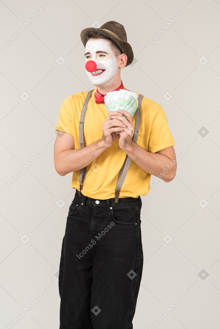 You know, male clown could get well paid