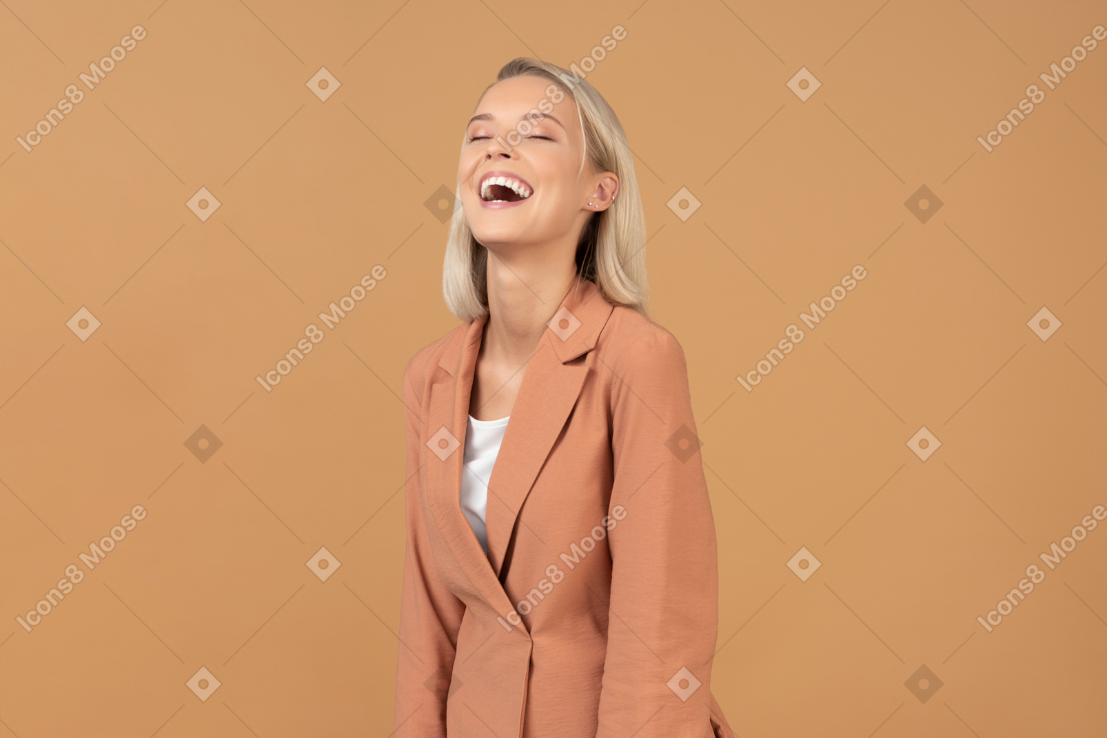 She can't help laughing