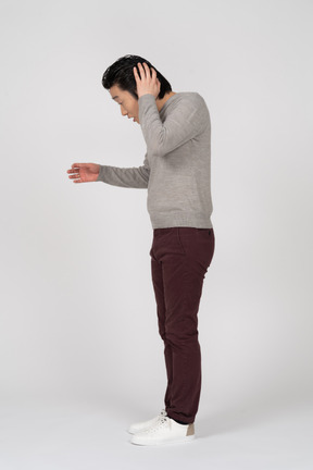 Man in casual clothes standing