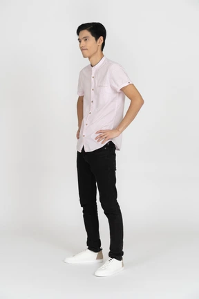 Man in casual clothes standing