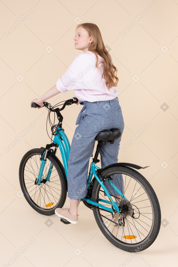 Riding on bicycle for a ling time would be like