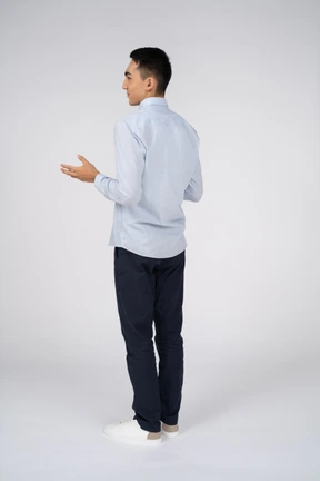 Man in casual clothes standing