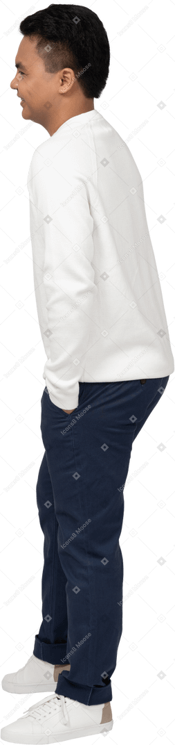 Man in casual clothes standing