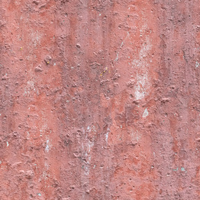 Concrete wall painted red