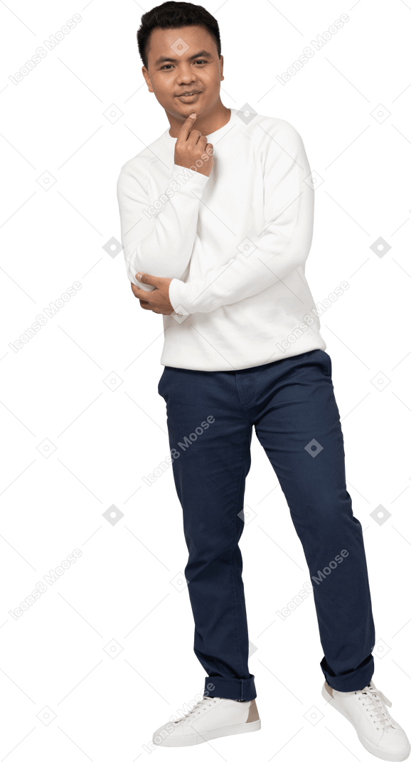 Man in casual clothes standing