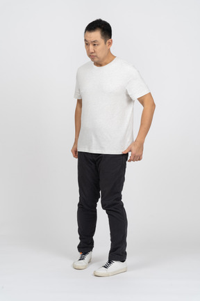 Front view of a man in casual clothes