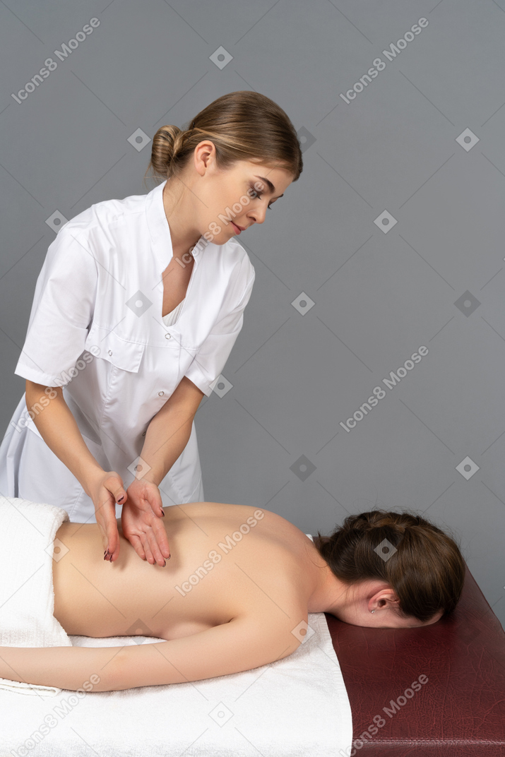 Massage session