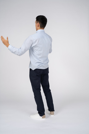 Man in casual clothes standing