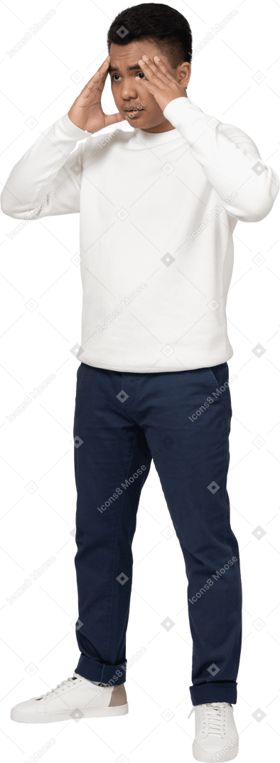 Man in casual clothes standing