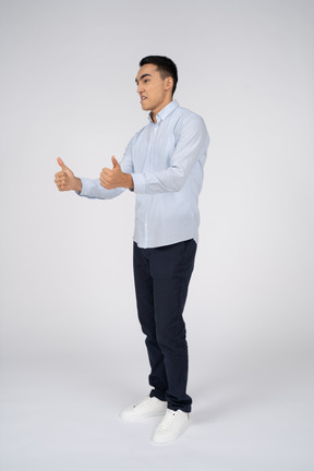 Man in casual clothes standing