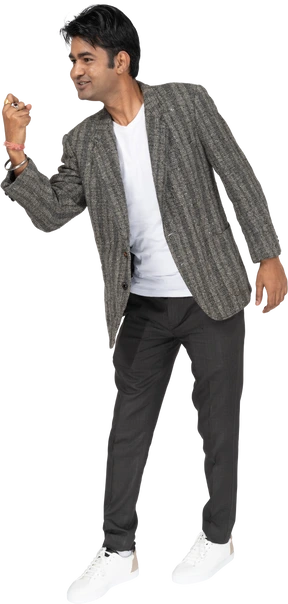 Man in suit standing