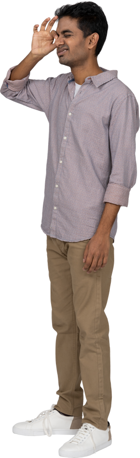Man in casual clothes standing