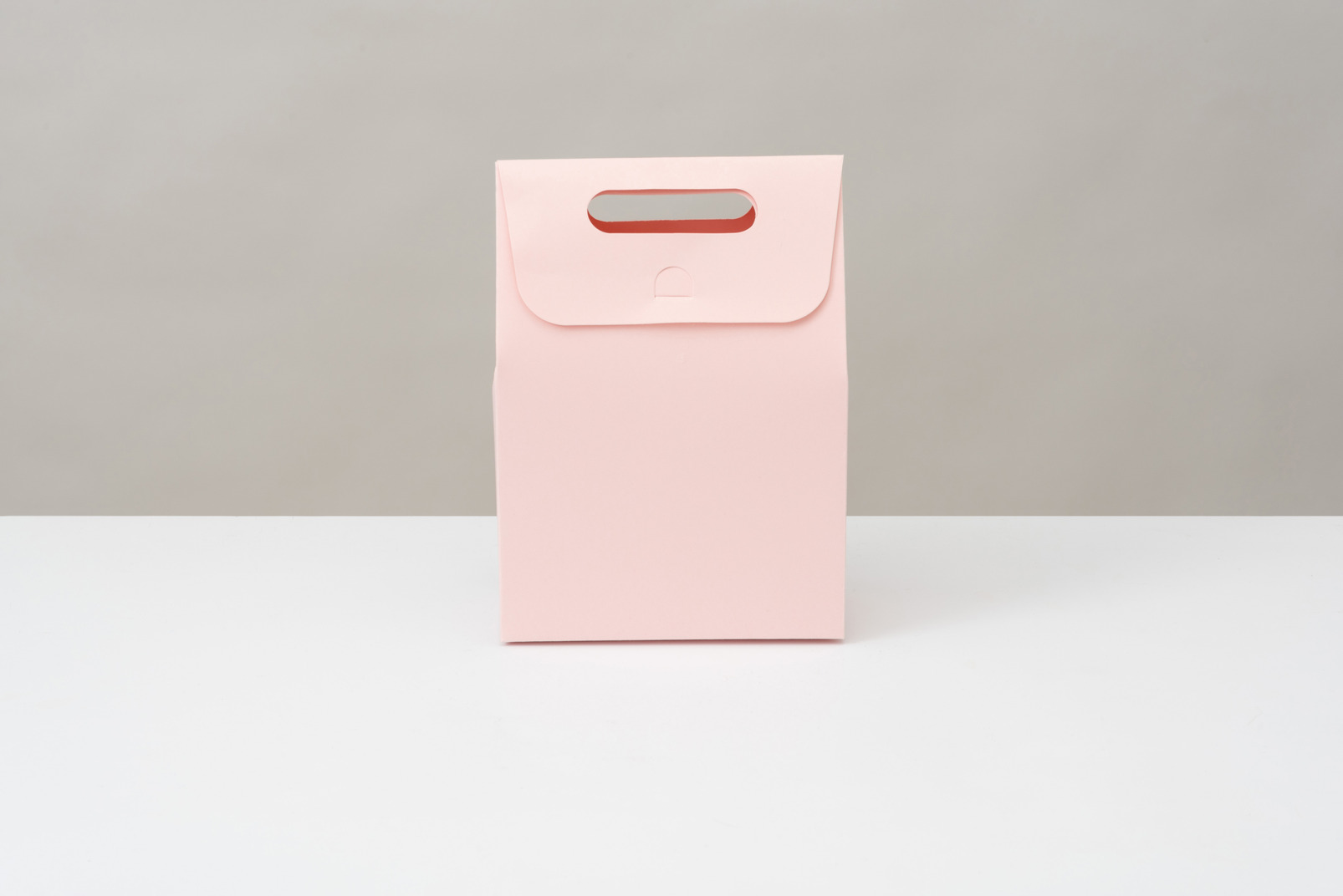Pink paper bag mock up
