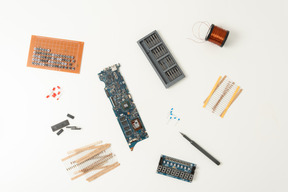 Bunch of scattered electronics