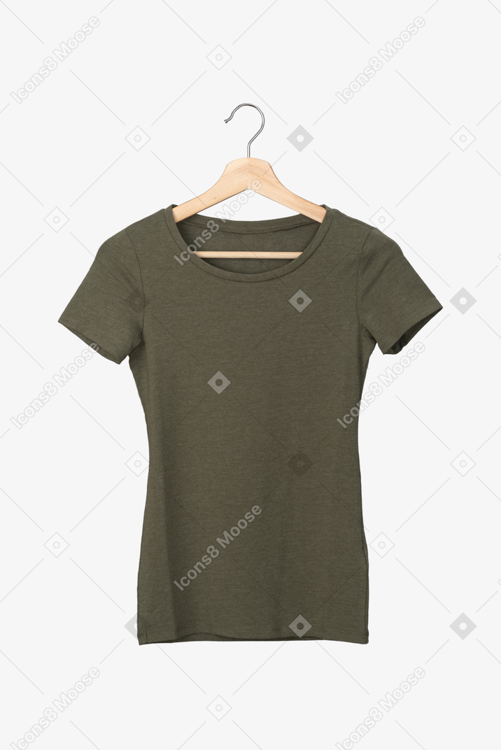 Базовая футболка цвета хаки