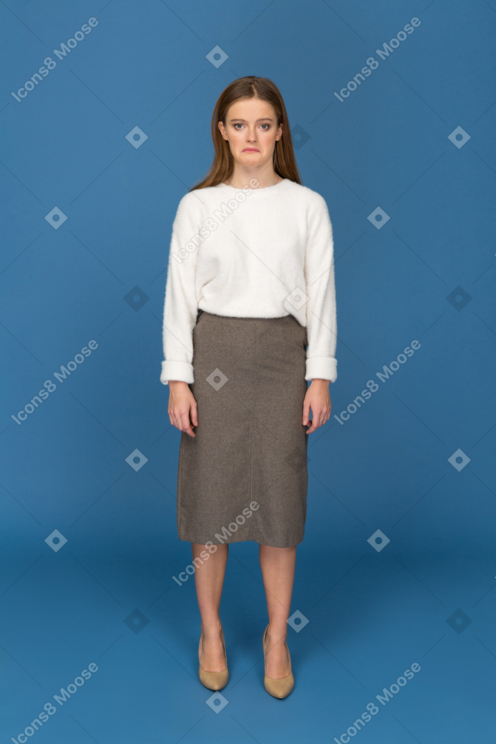 Young businesswoman being offended