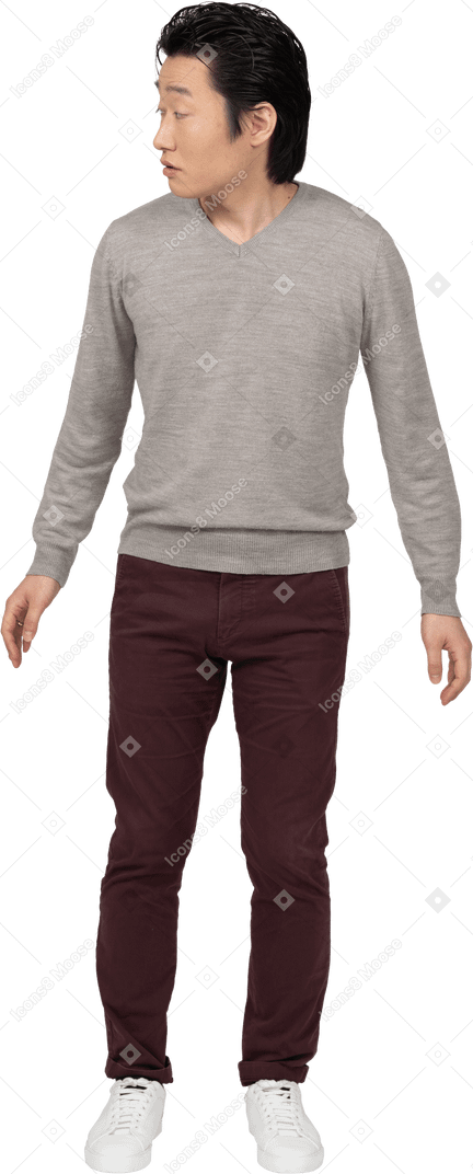 Man in casual clothes standing