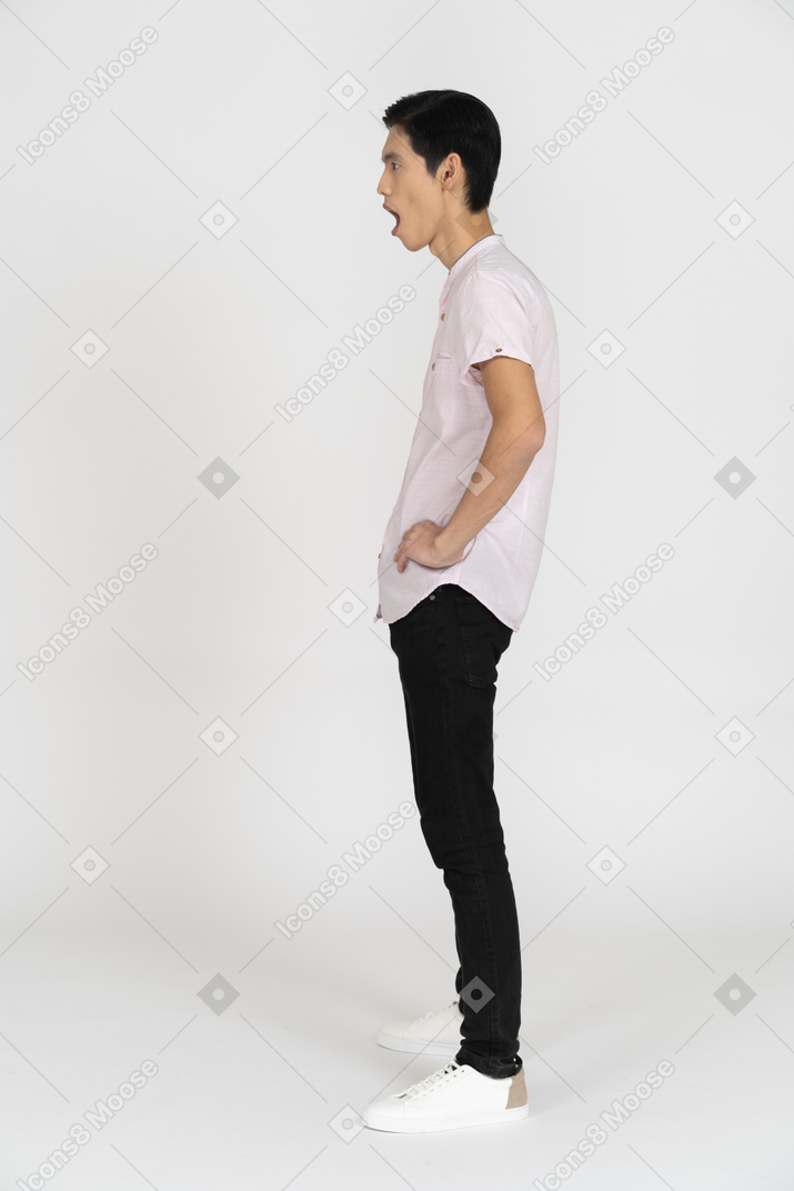 Man in casual clothes standing