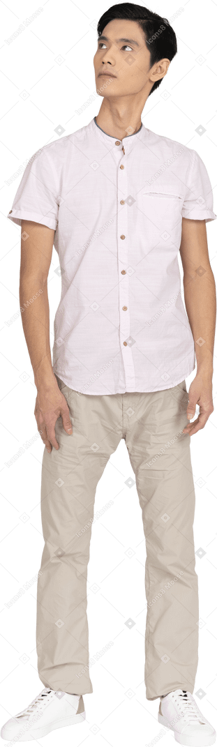 Man in casual clothes standing