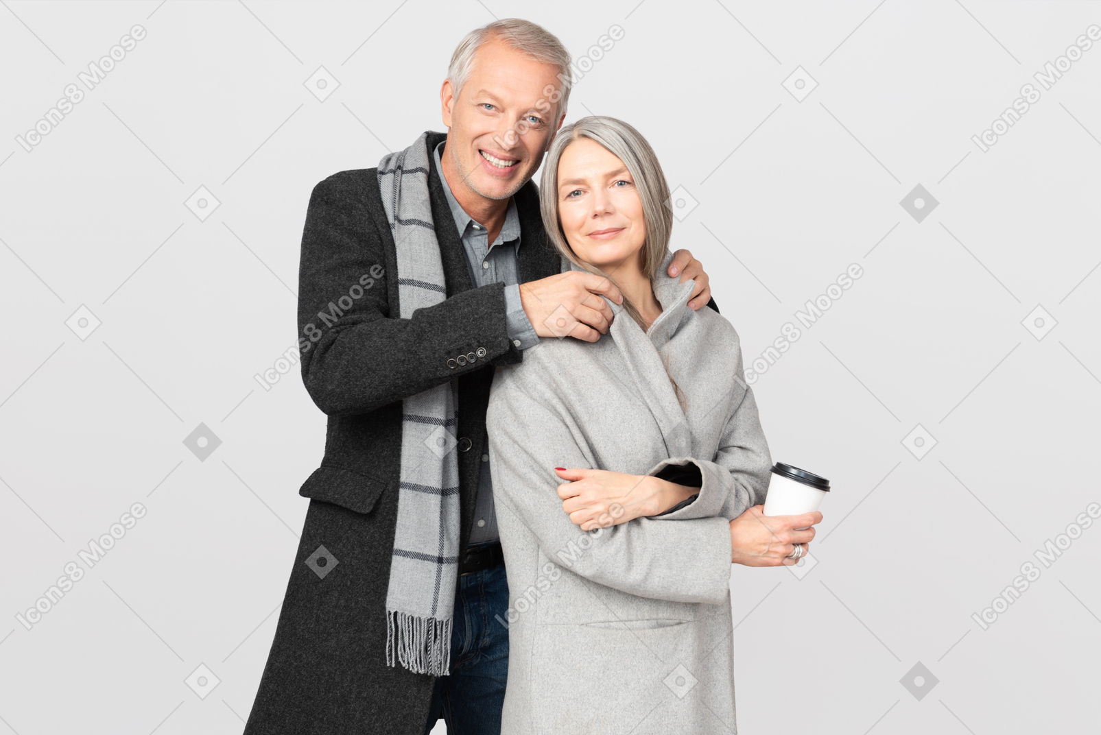 Mature couple in love