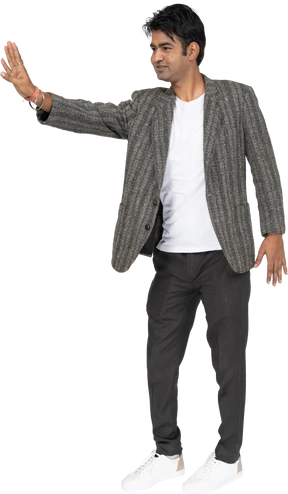 Man in suit standing