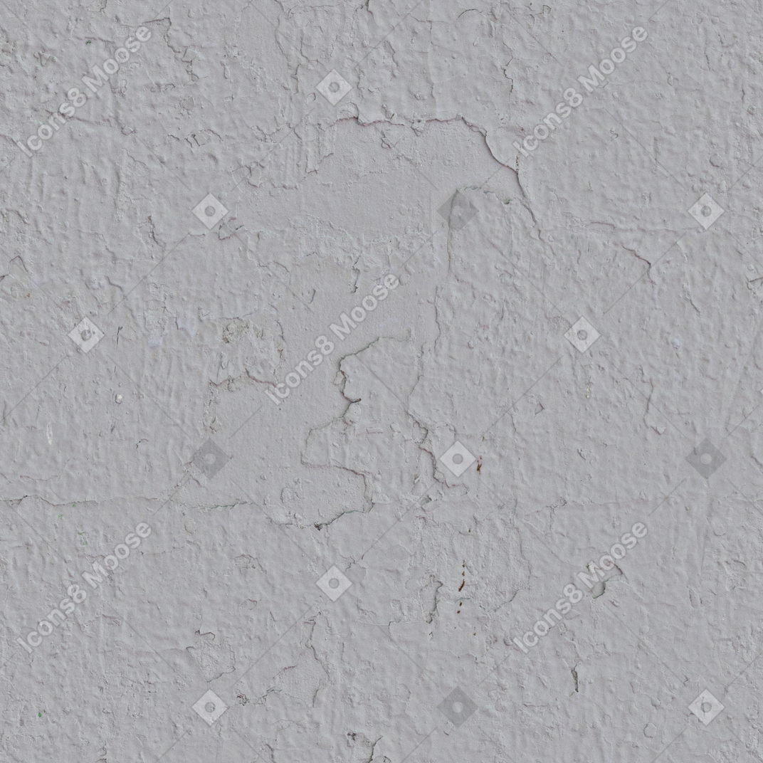 Mur de plâtre fissuré gris