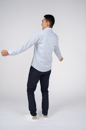 Man in casual clothes standing