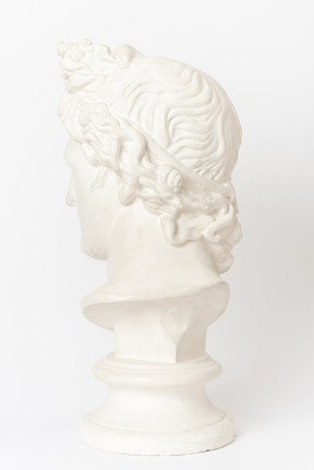 Bust of a man, back view