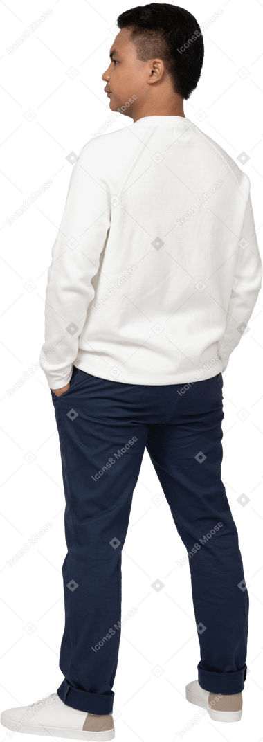 Man in casual clothes standing