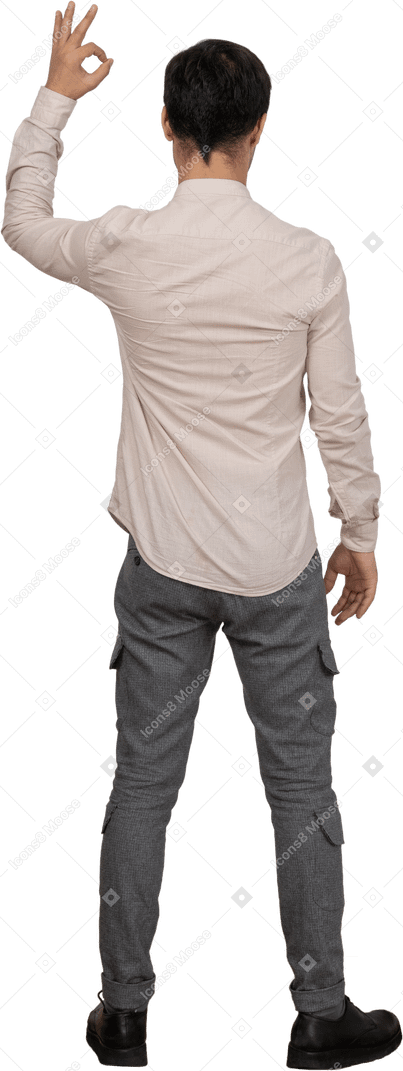Man in shirt posing