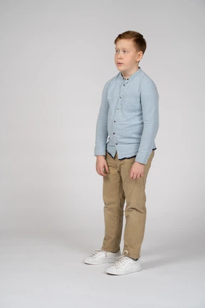 Boy in casual clothes