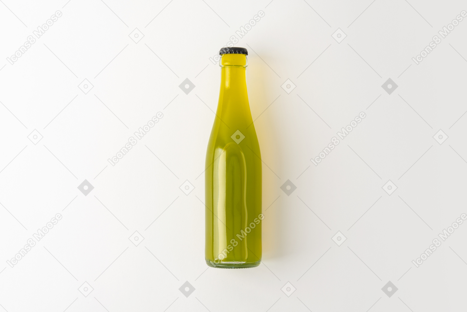 Maquete de garrafa de vidro