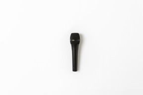 Microphone on white background