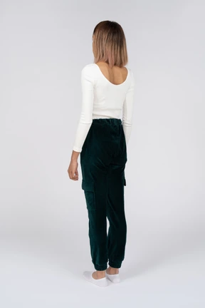 Woman in casual clothes standing