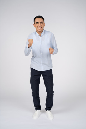 Man in casual clothes standing