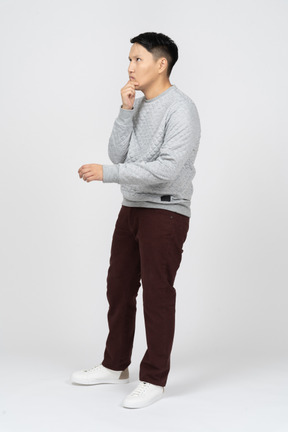 Man in casual clothes standing