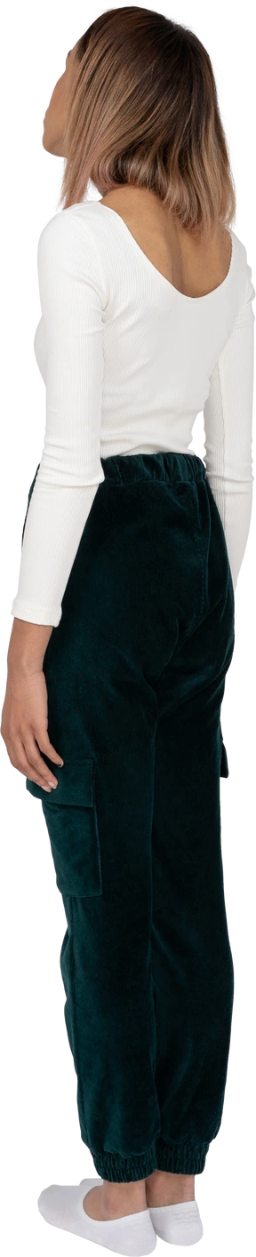 Woman in casual clothes standing