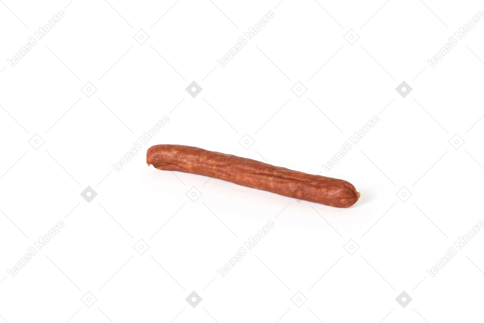 Sausage on white background