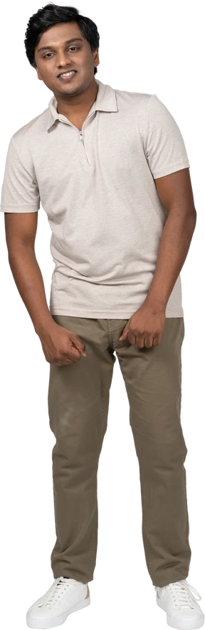 Man in casual clothes standing