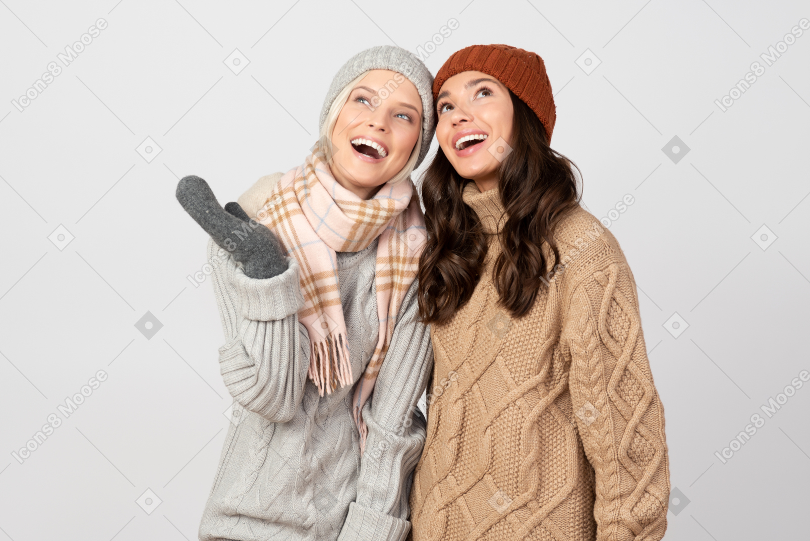 El clima del suéter es aún mejor cuando estamos juntos