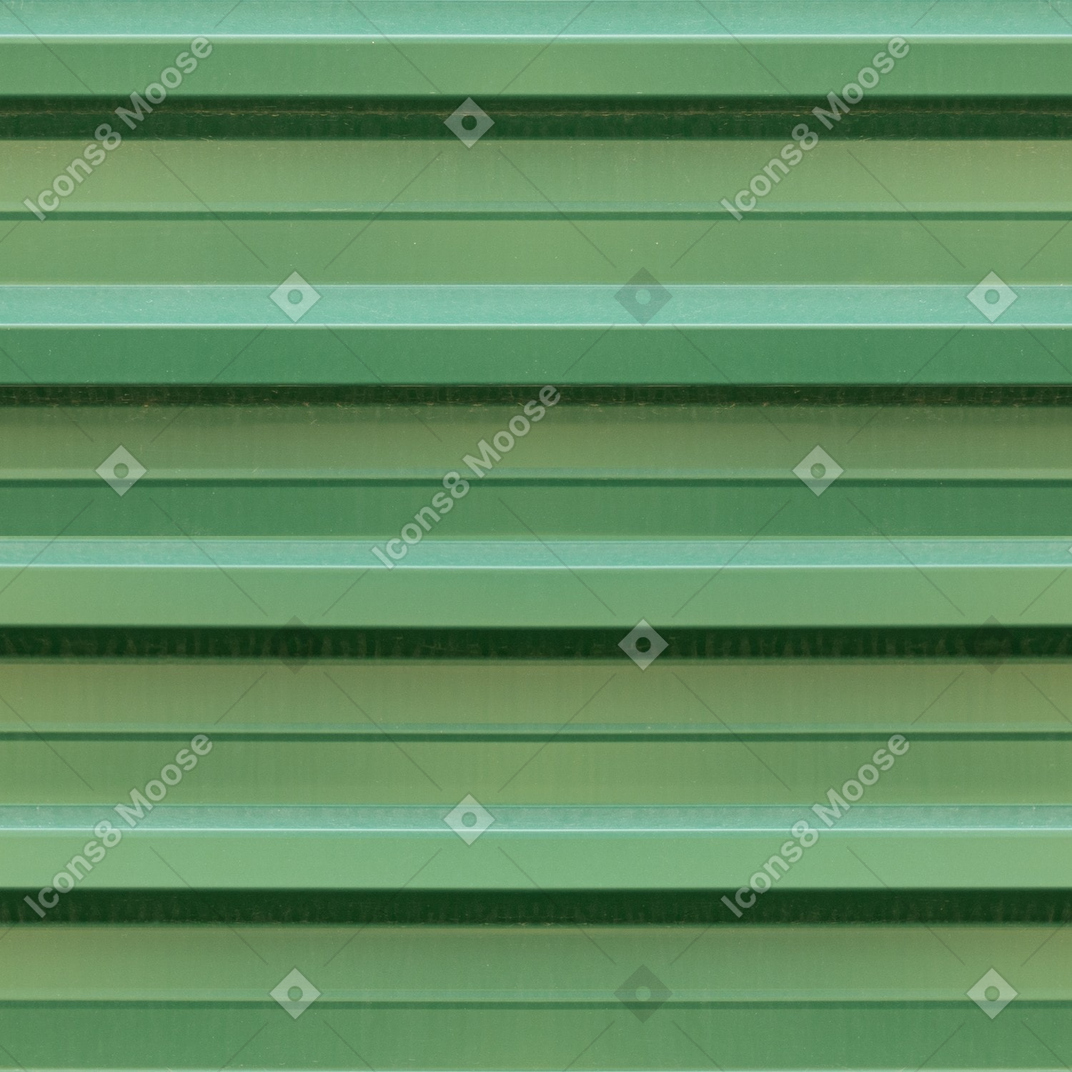 Texture métallique profilée verte
