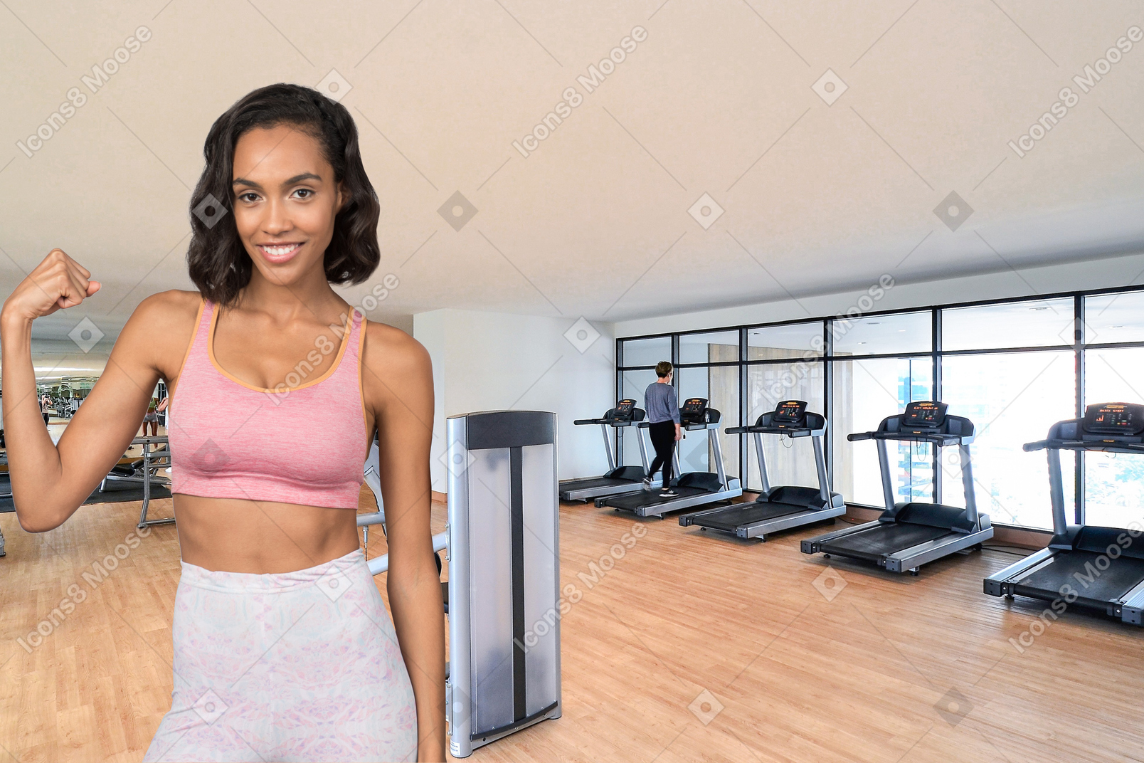 Young woman in the gym