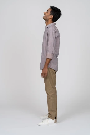 Man in casual clothes standing