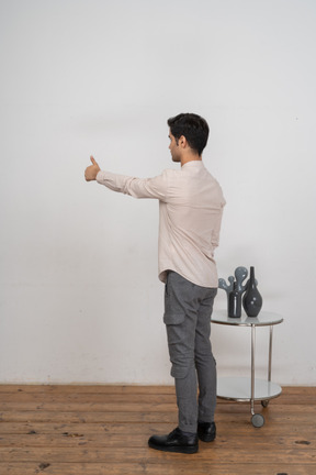 Man in shirt posing