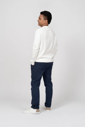 Man in casual clothes standing