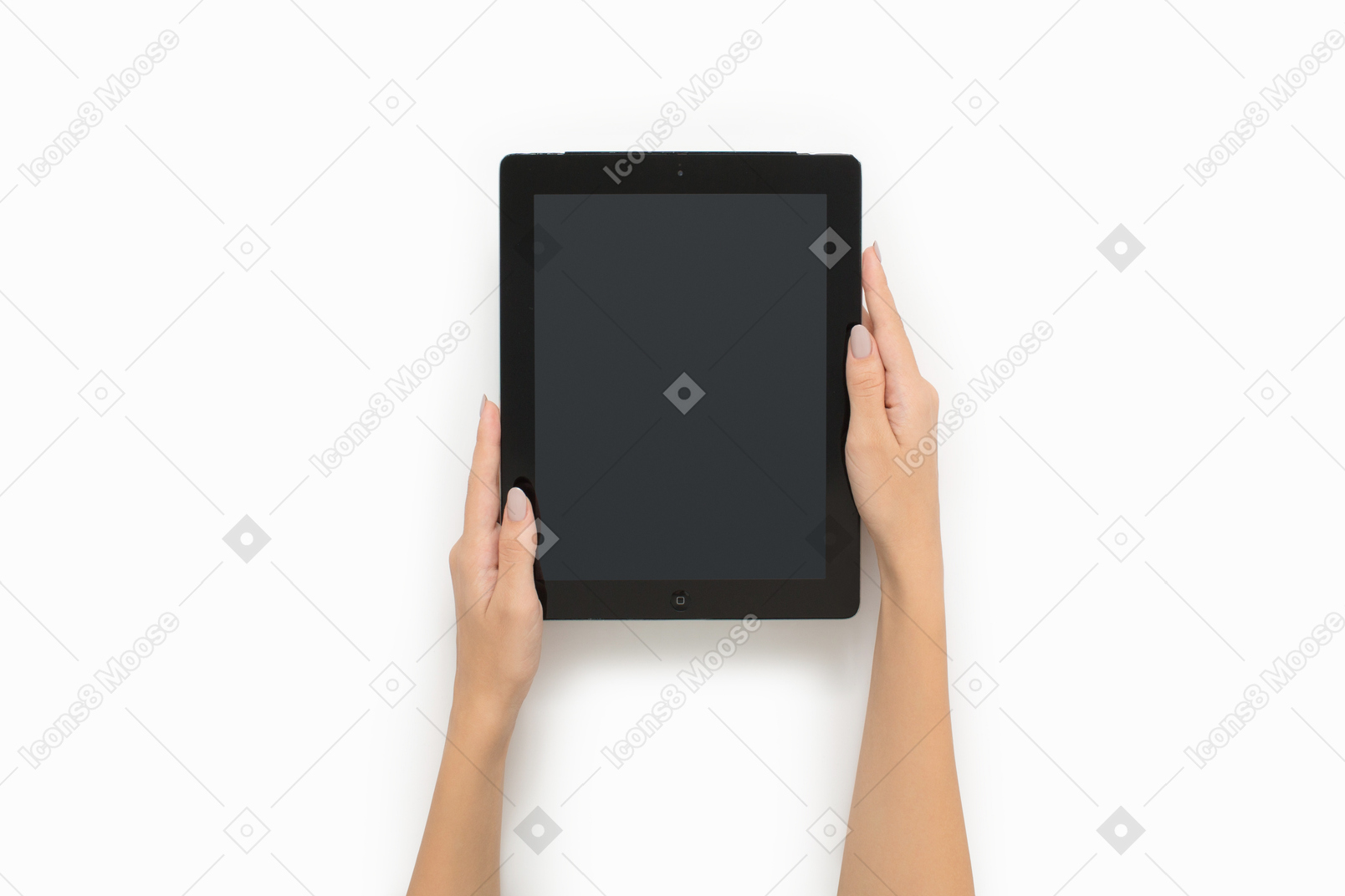 Digitales tablet-modell zur einfachen bearbeitung