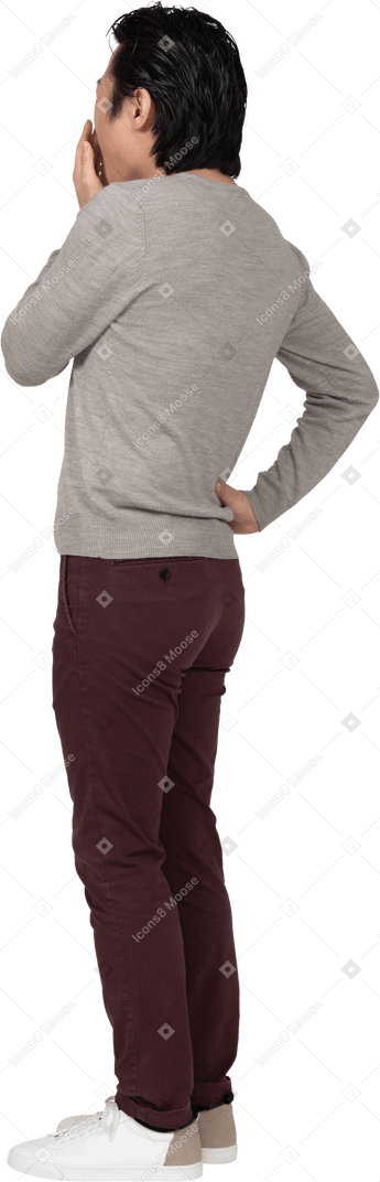 Man in casual clothes standing