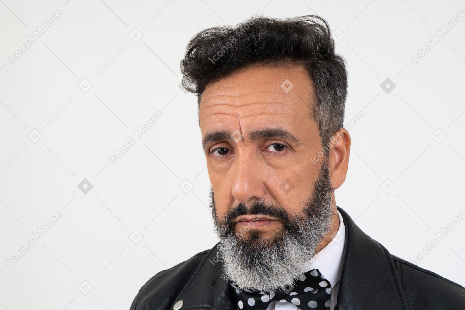 Sad mature man involved in thoughts