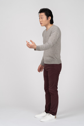 Man in casual clothes standing